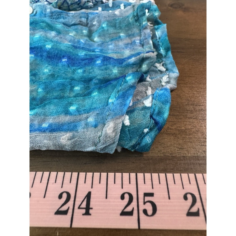 Nordstroms APNY Sheer Silk Top Medium Button Up Watercolor Wearable Art to Wear - Picture 15 of 16